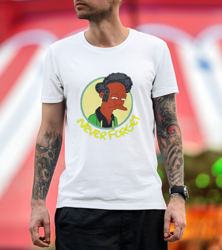 Never Forget Apu Simpsons Character T-Shirt