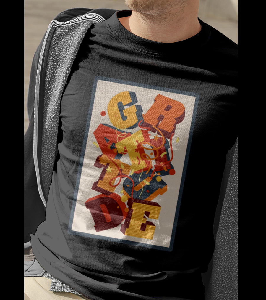 GRADE 3D Letter Explosion T-Shirt