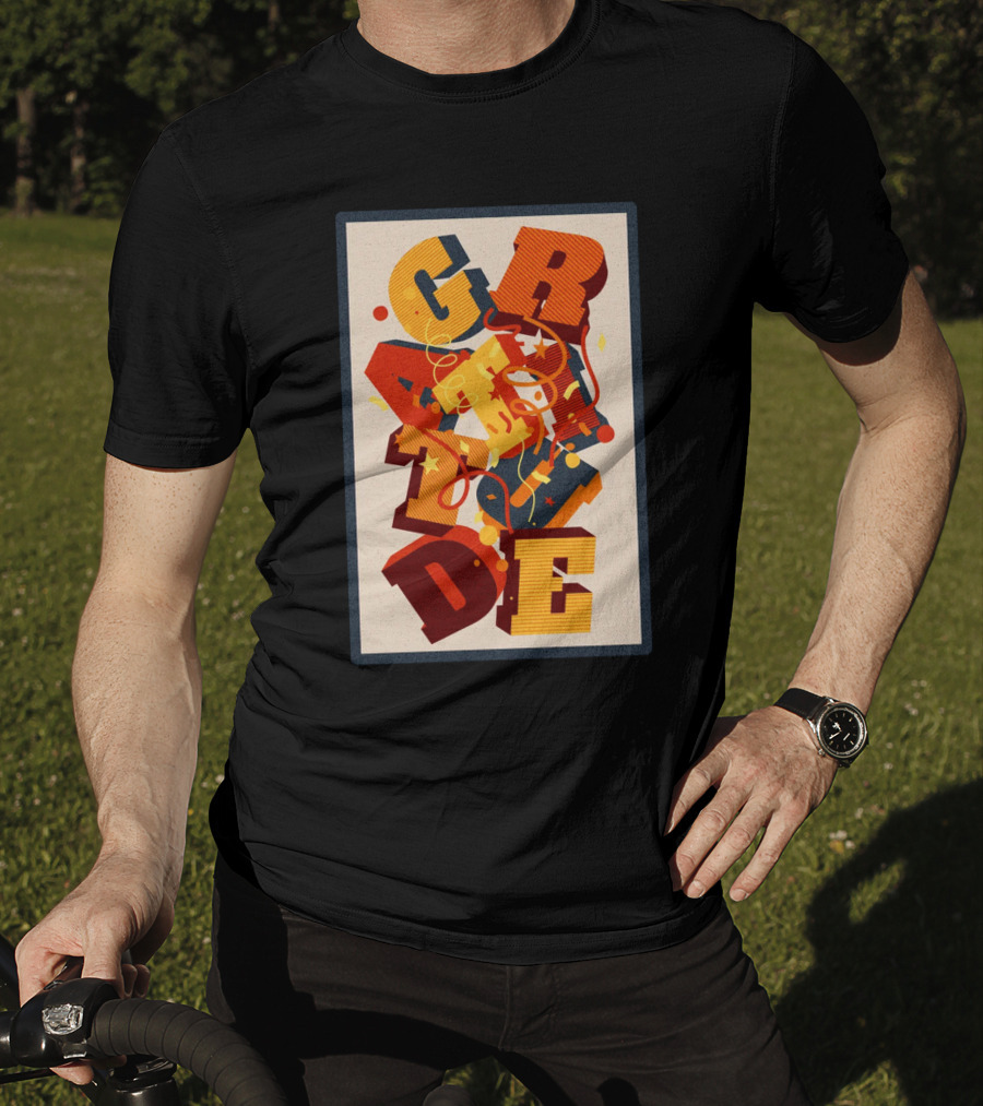 GRADE 3D Letter Explosion T-Shirt