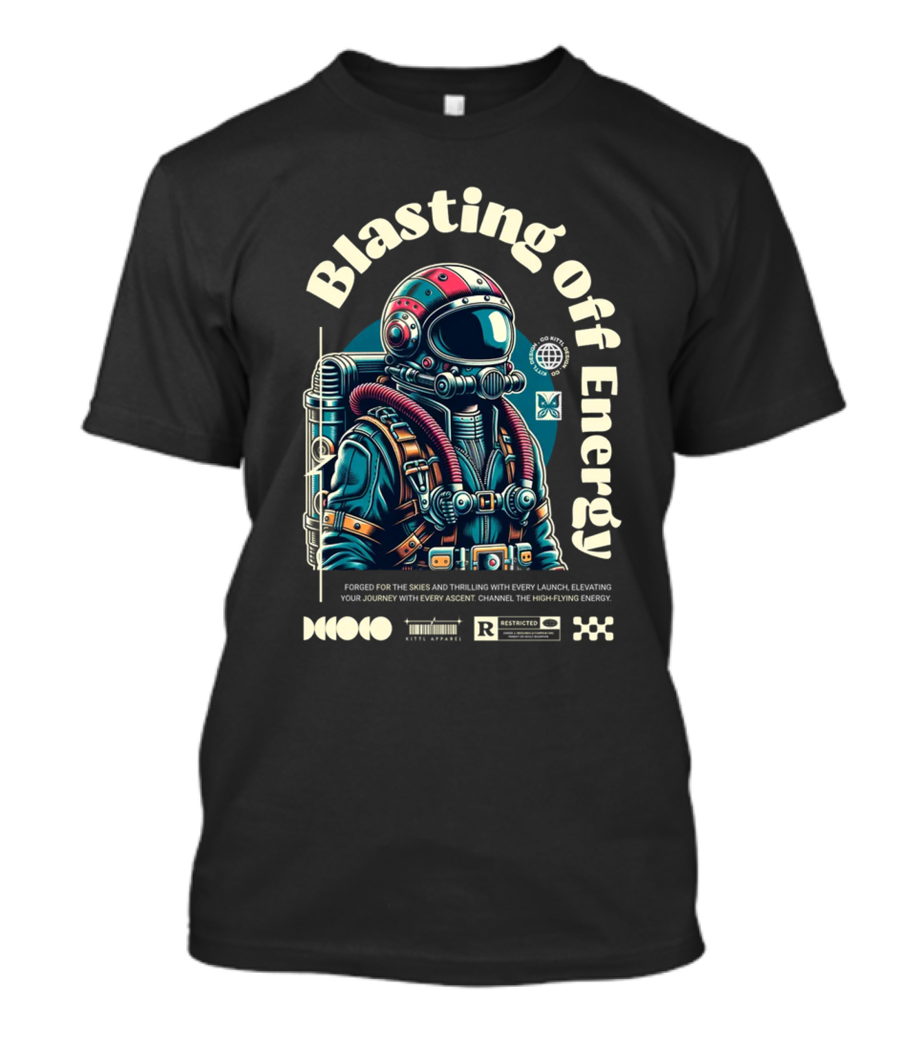 Blasting Off Energy Forged For The Skies Thrilling Launch High-Flying Journey T-Shirt