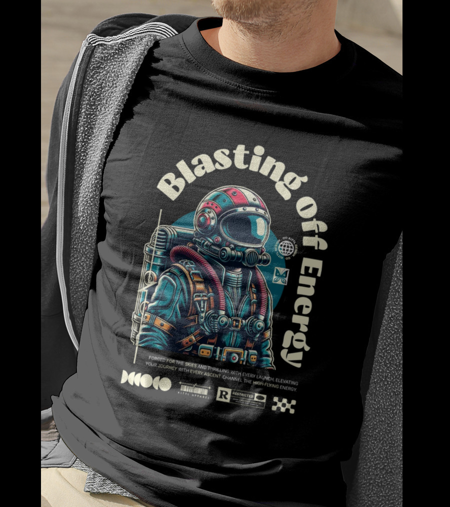 Blasting Off Energy Forged For The Skies Thrilling Launch High-Flying Journey T-Shirt
