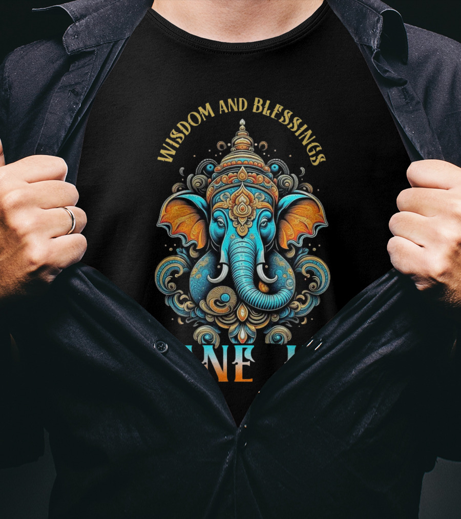 Wisdom And Blessings Ganesha T-Shirt