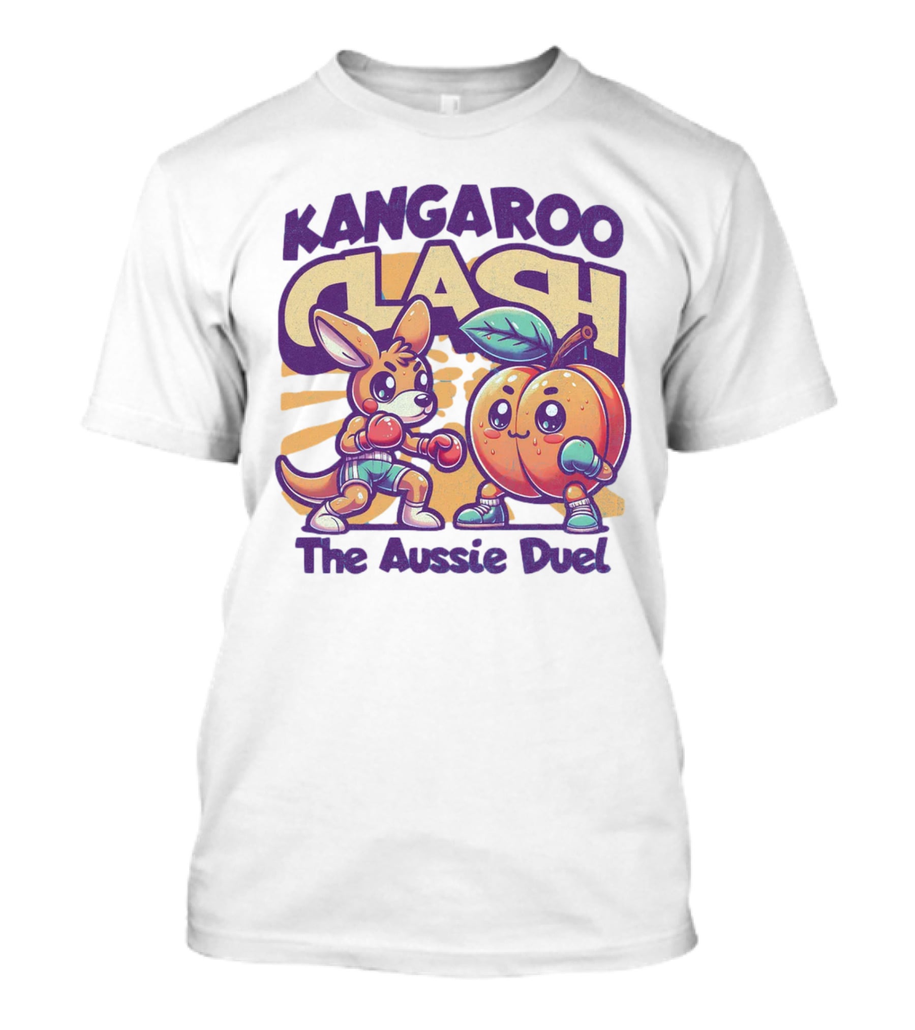 Kangaroo Clash The Aussie Duel T-Shirt