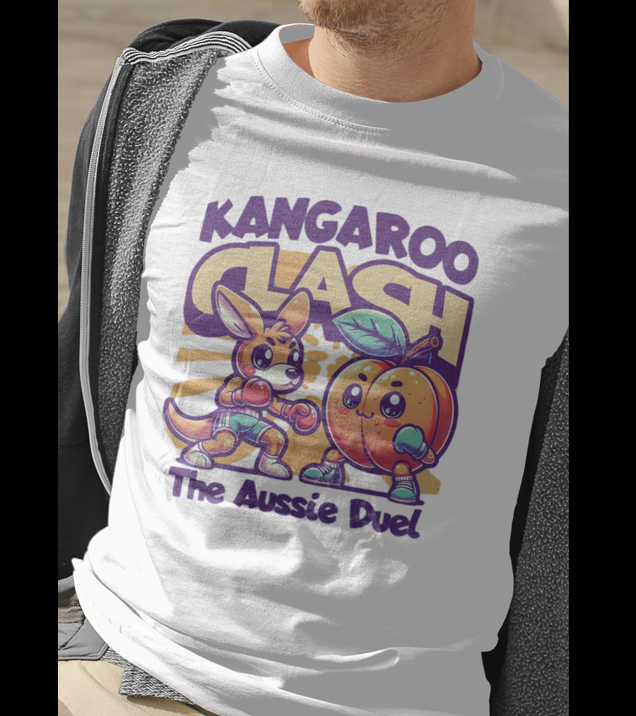 Kangaroo Clash The Aussie Duel T-Shirt
