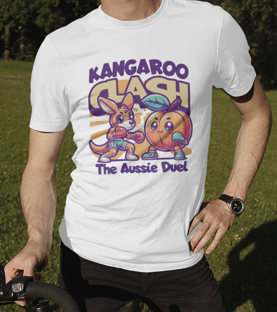 Kangaroo Clash The Aussie Duel T-Shirt