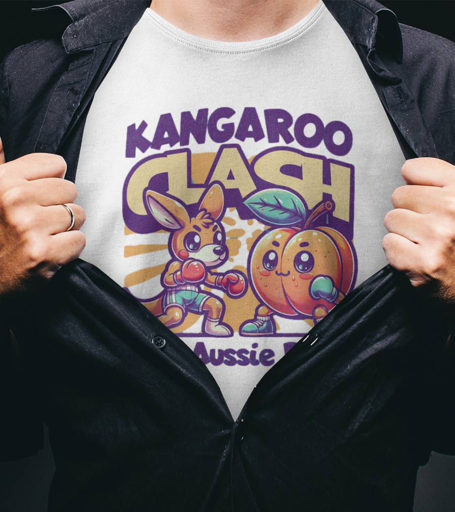 Kangaroo Clash The Aussie Duel T-Shirt