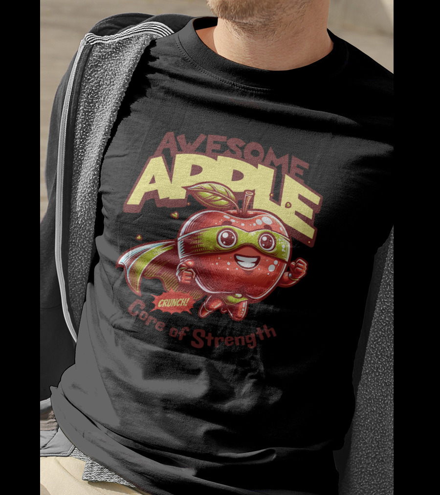 Awesome Apple Crunch Core Of Strength T-Shirt