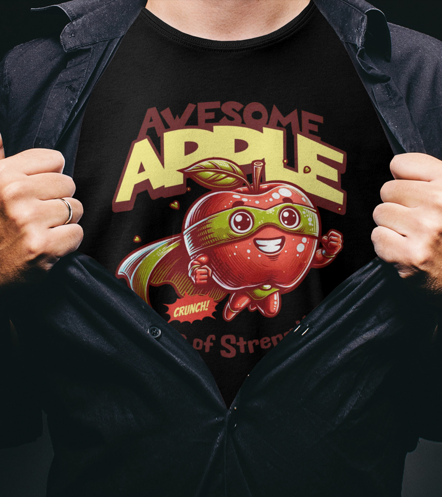 Awesome Apple Crunch Core Of Strength T-Shirt