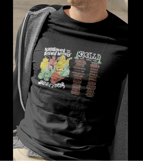 King Gizzard And The Lizard Wizard 2024 World Tour Dates KGLW 2024 Tour T-Shirt