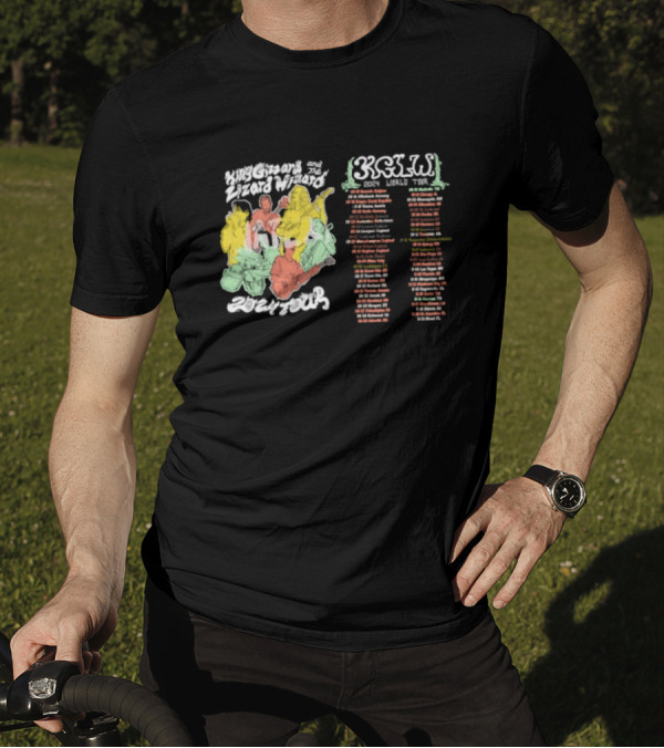 King Gizzard And The Lizard Wizard 2024 World Tour Dates KGLW 2024 Tour T-Shirt