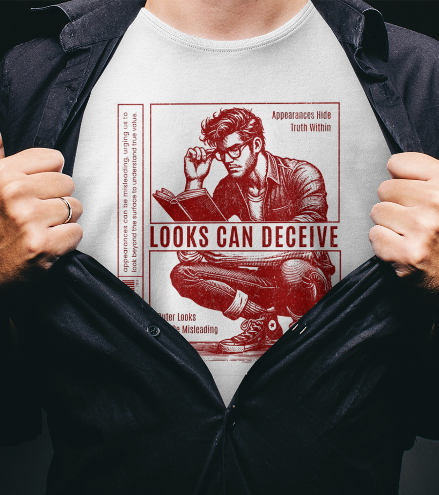 Looks Can Deceive Appearances Hide Truth Within Outer Looks Can Be Misleading T-Shirt