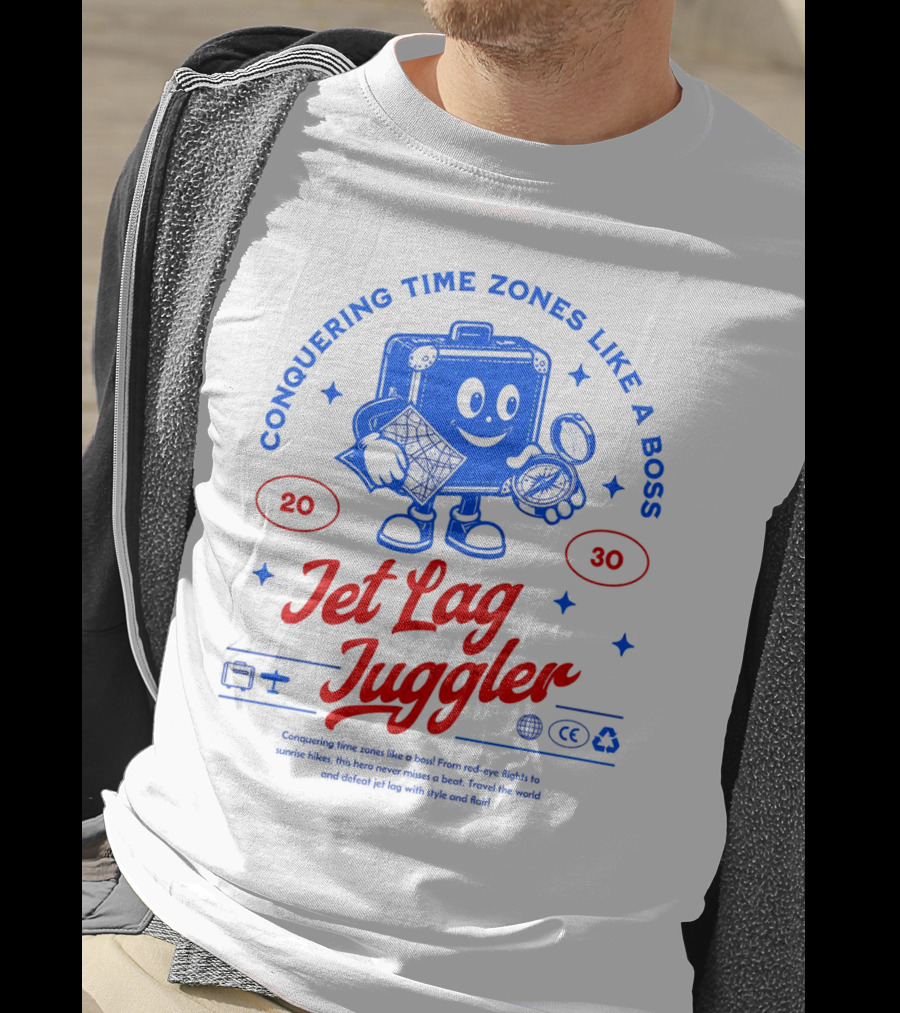 Jet Lag Juggler Conquering Time Zones Like A Boss T-Shirt