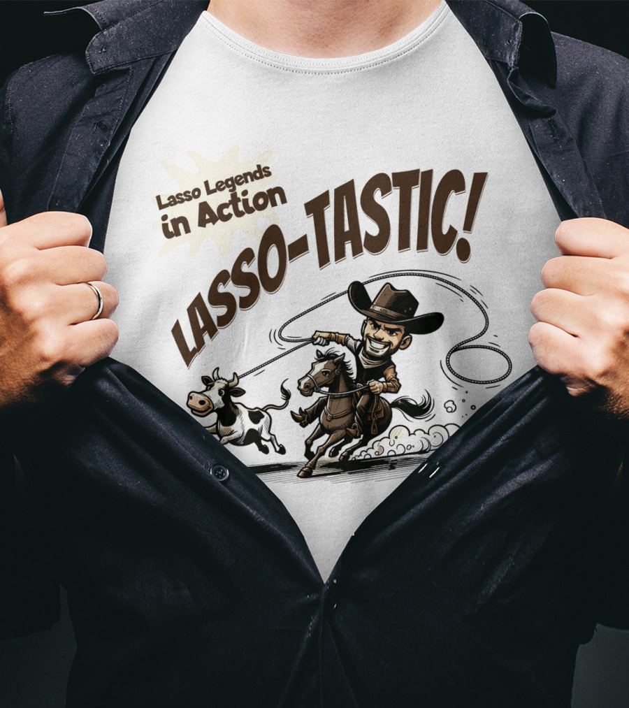 Lasso Legends In Action Lasso-Tastic Cowboy Adventure T-Shirt
