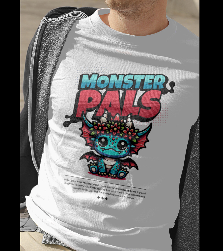 MONSTER PALS Adorable Creatures With Quirky Charm And Friendly Faces T-Shirt