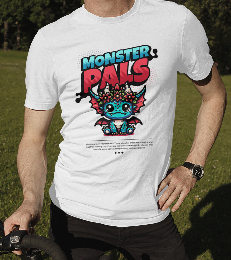 MONSTER PALS Adorable Creatures With Quirky Charm And Friendly Faces T-Shirt