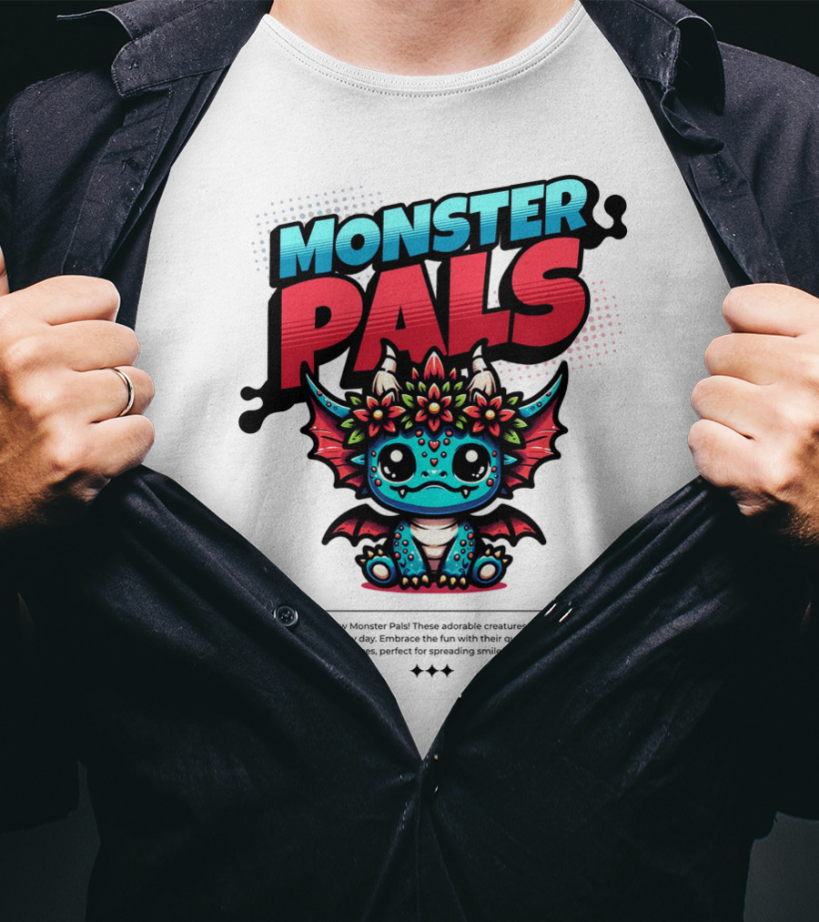 MONSTER PALS Adorable Creatures With Quirky Charm And Friendly Faces T-Shirt
