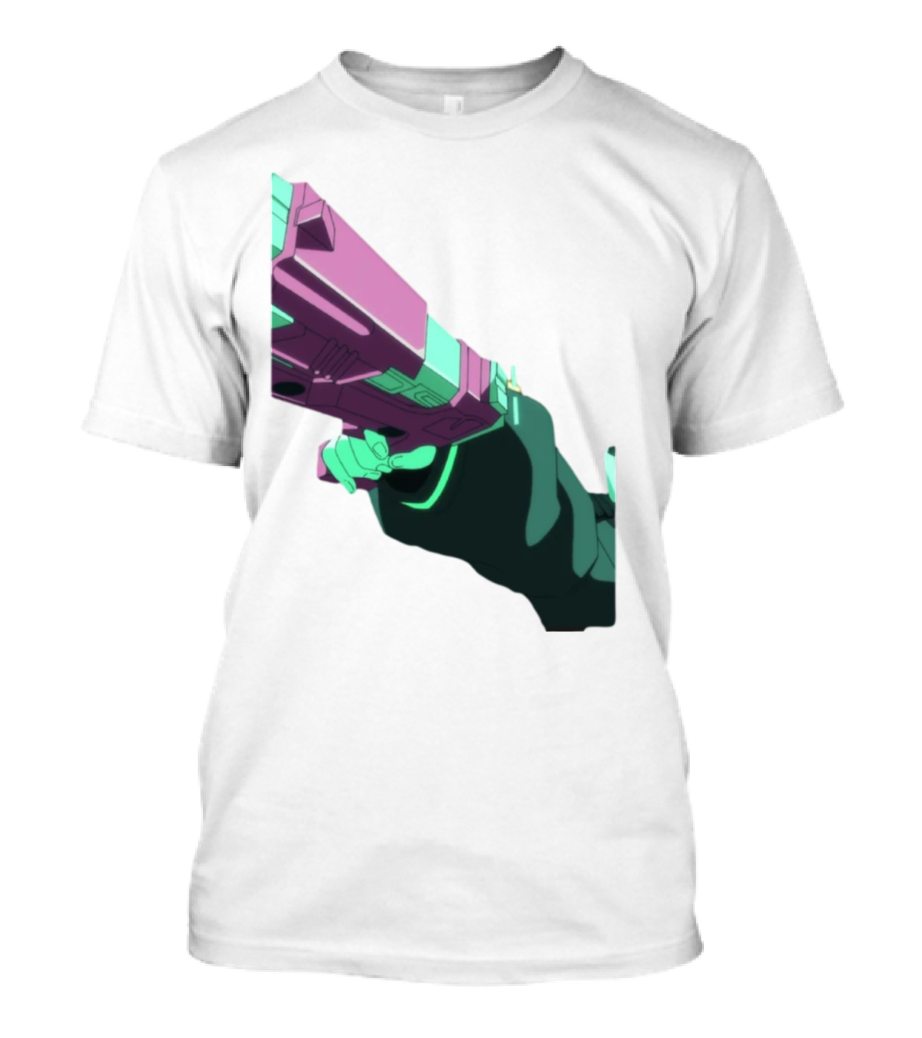 Rebecca Cyberpunk Edgerunners Aesthetic Gun T-Shirt