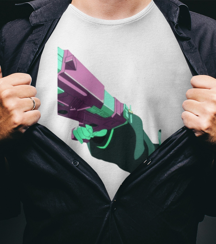 Rebecca Cyberpunk Edgerunners Aesthetic Gun T-Shirt