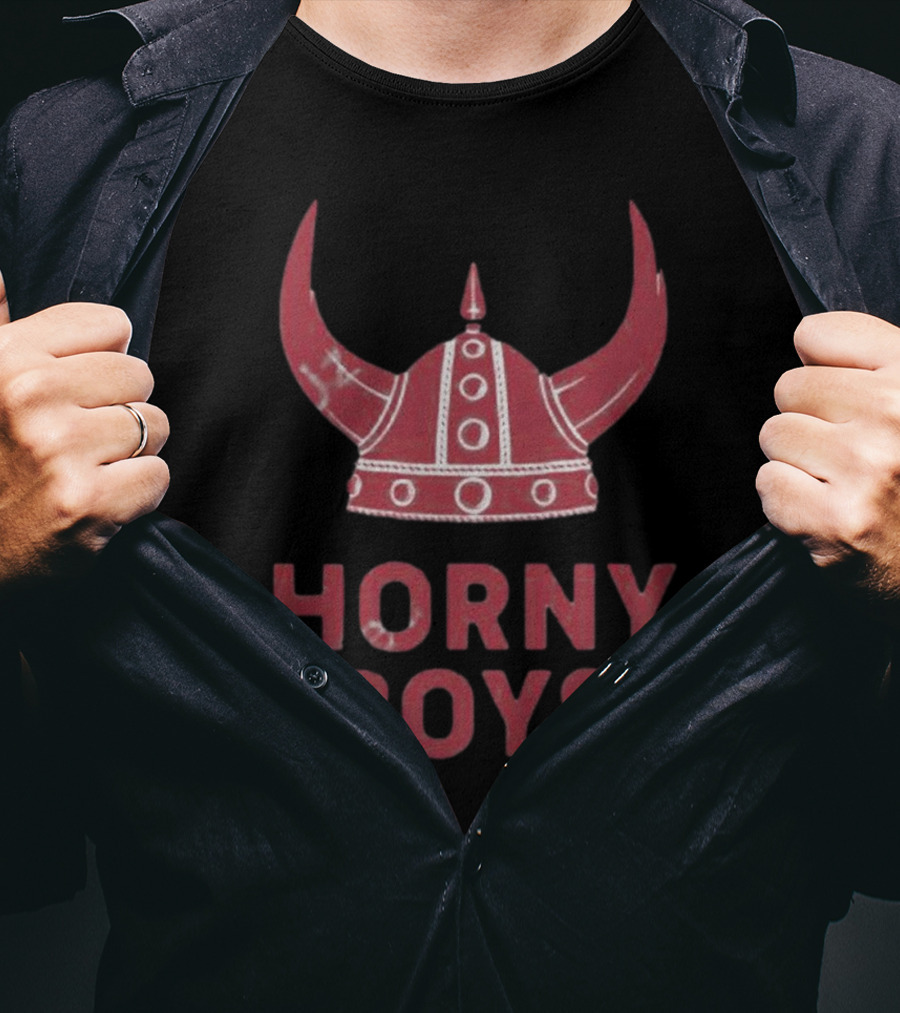 Horny Boys Viking Horned Helmet T-Shirt