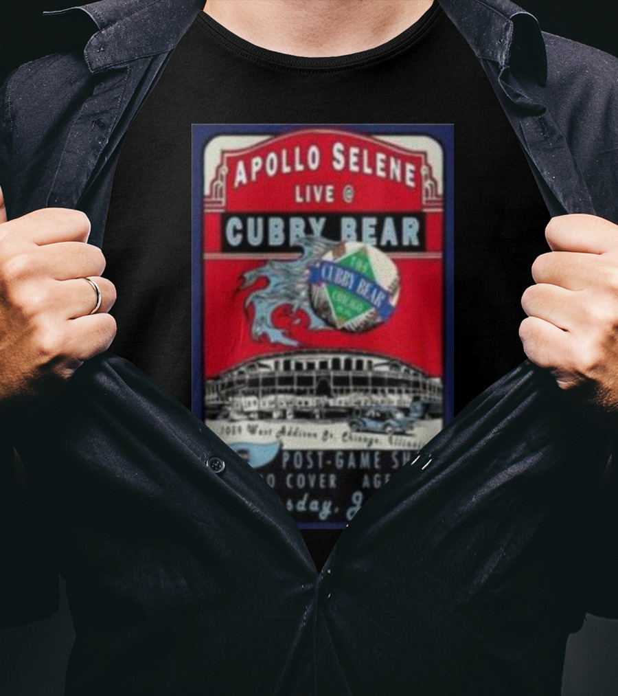 Apollo Selene Live At Cubby Bear Chicago July 19 Post-Game Show 21+ T-Shirt