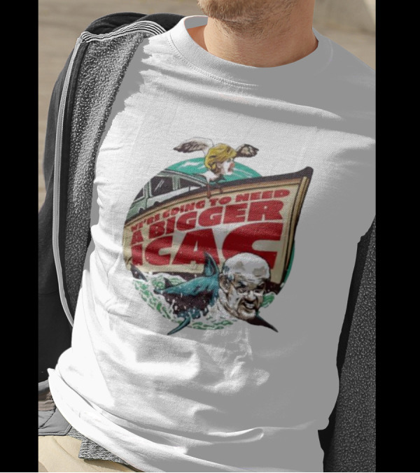 Van Badham We’re Going To Need A Bigger ICAC Political Satire With Shark And Boat T-Shirt