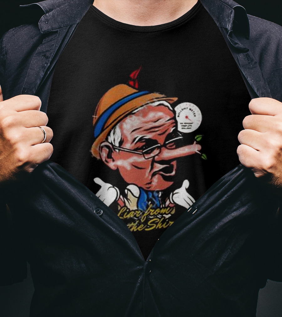 Scott Morrison Liar From The Shire Pinocchio Nose With Puppet Hands T-Shirt