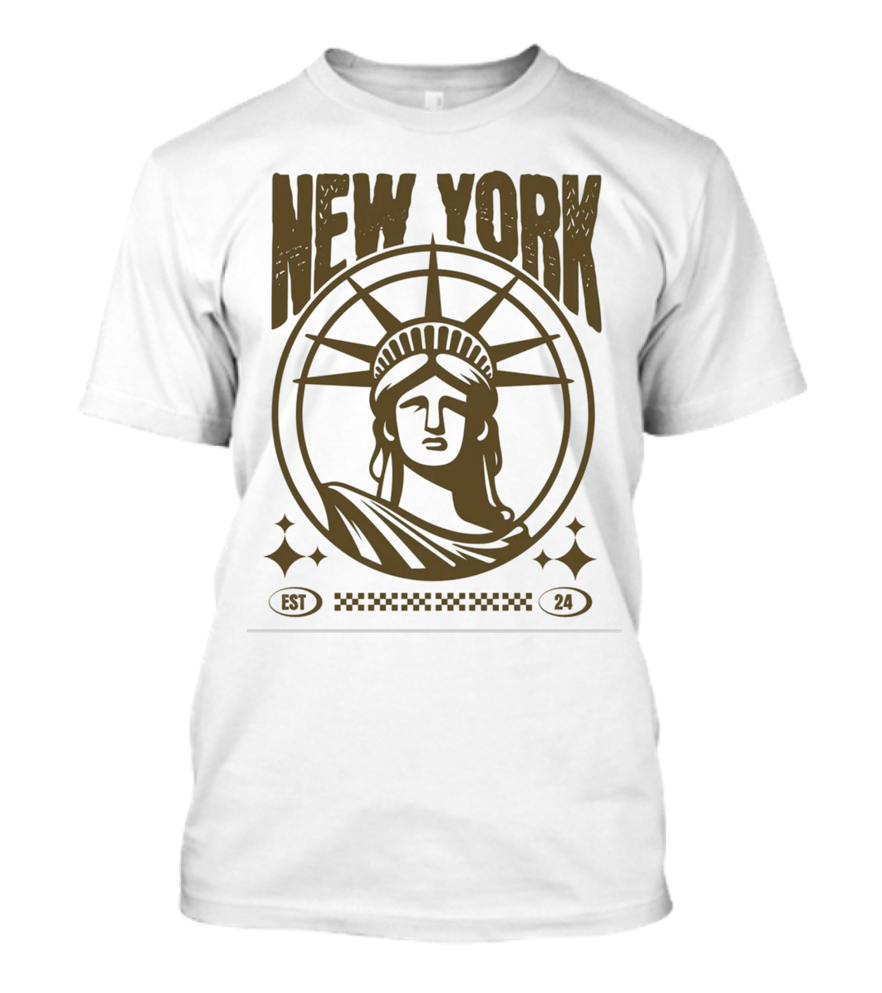 New York Statue Of Liberty EST 24 T-Shirt