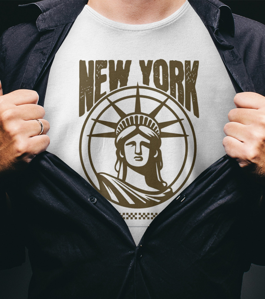 New York Statue Of Liberty EST 24 T-Shirt