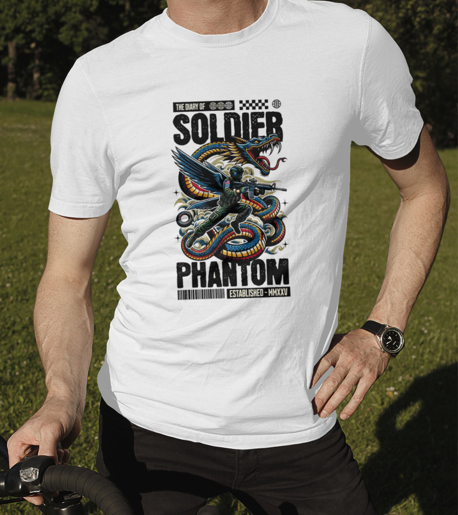 The Diary Of Soldier Phantom Established MMXXV T-Shirt