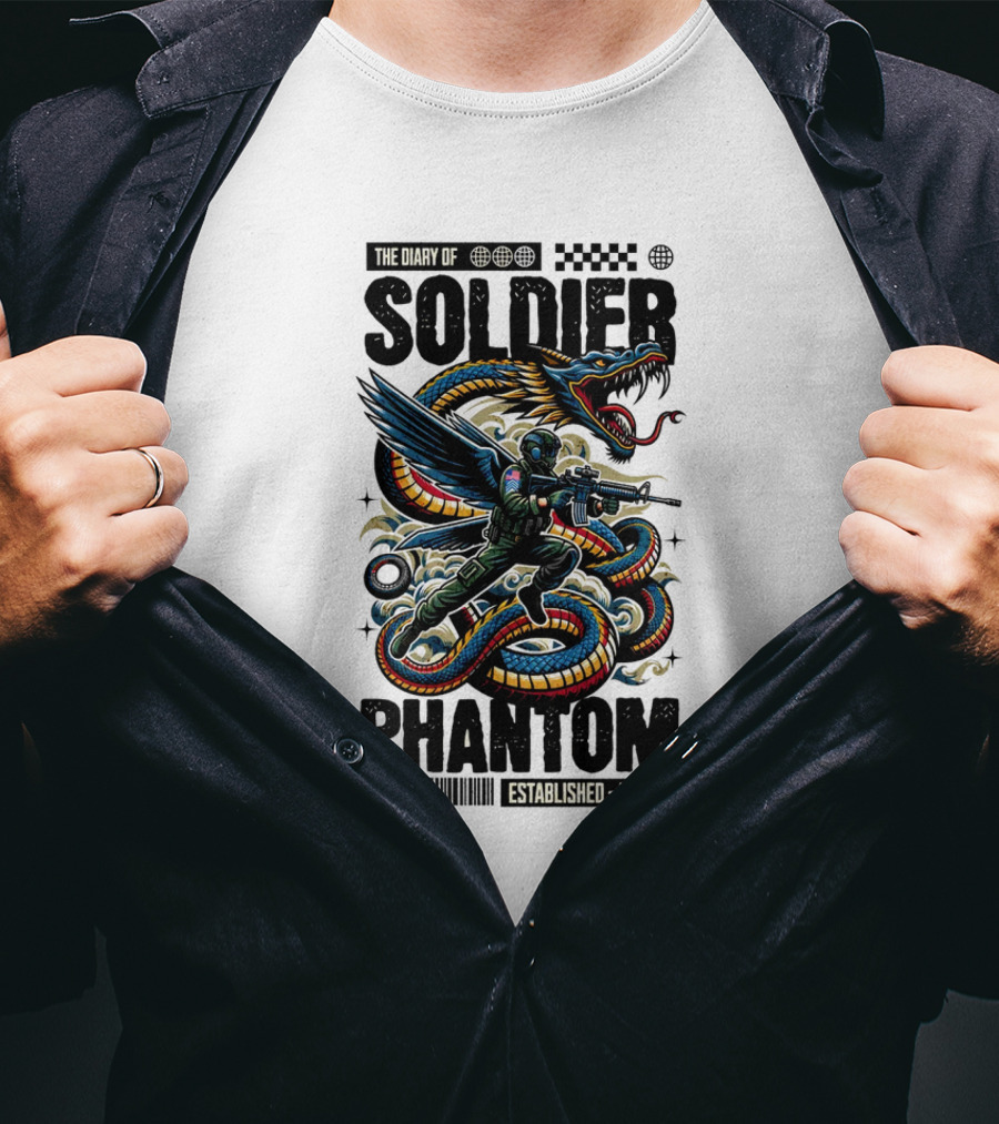 The Diary Of Soldier Phantom Established MMXXV T-Shirt