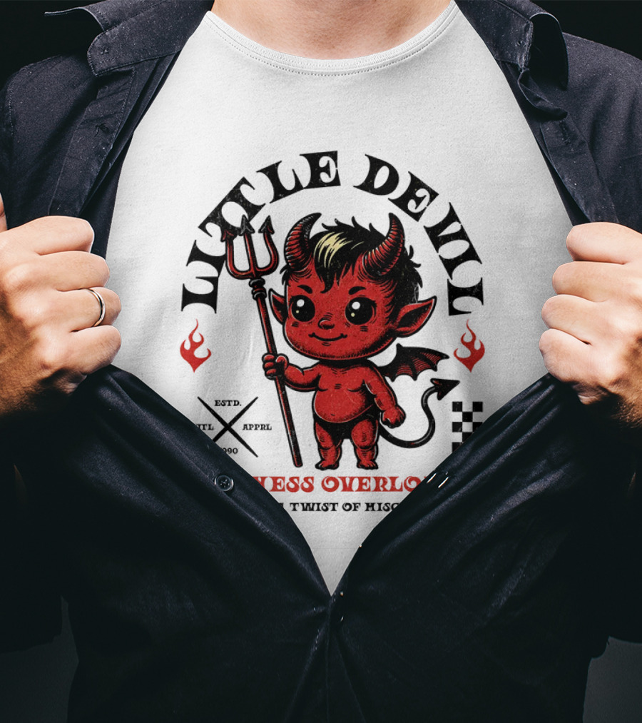 Little Devil Cuteness Overloaded With A Twist Of Mischief T-Shirt