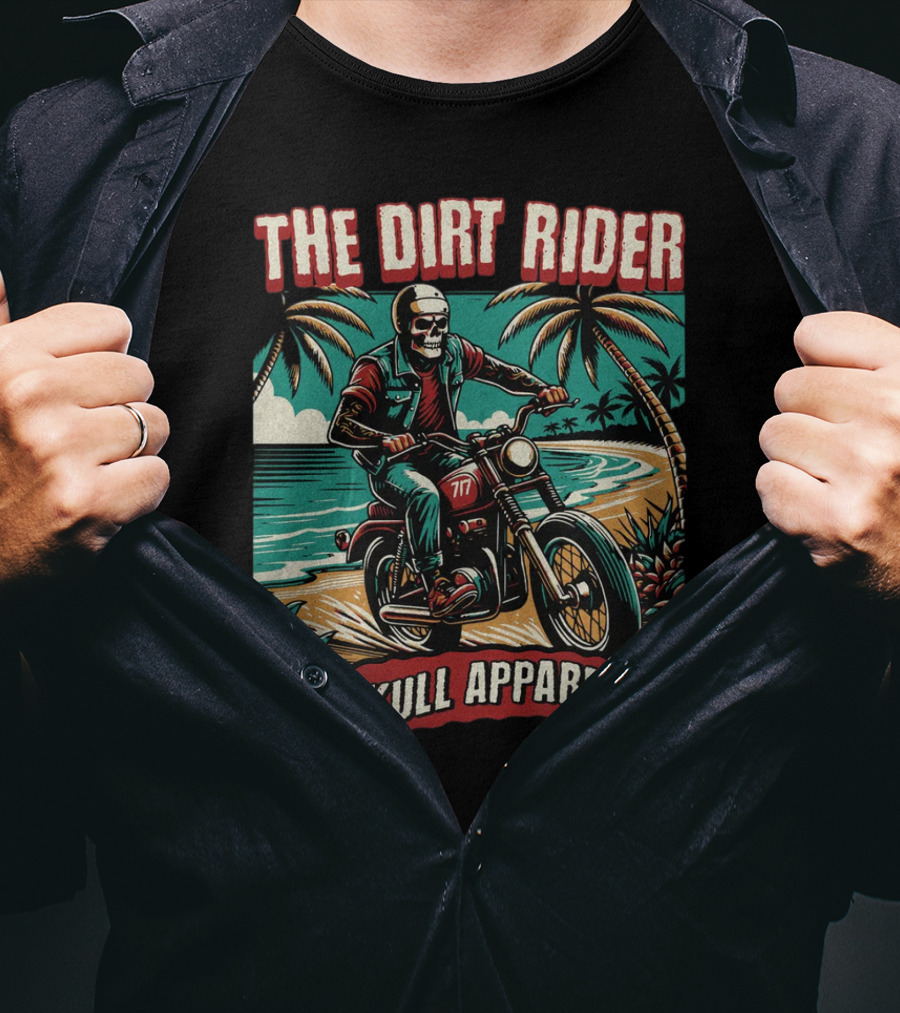 The Dirt Rider Skull Apparel 177 Beach Motorcycle Adventure T-Shirt