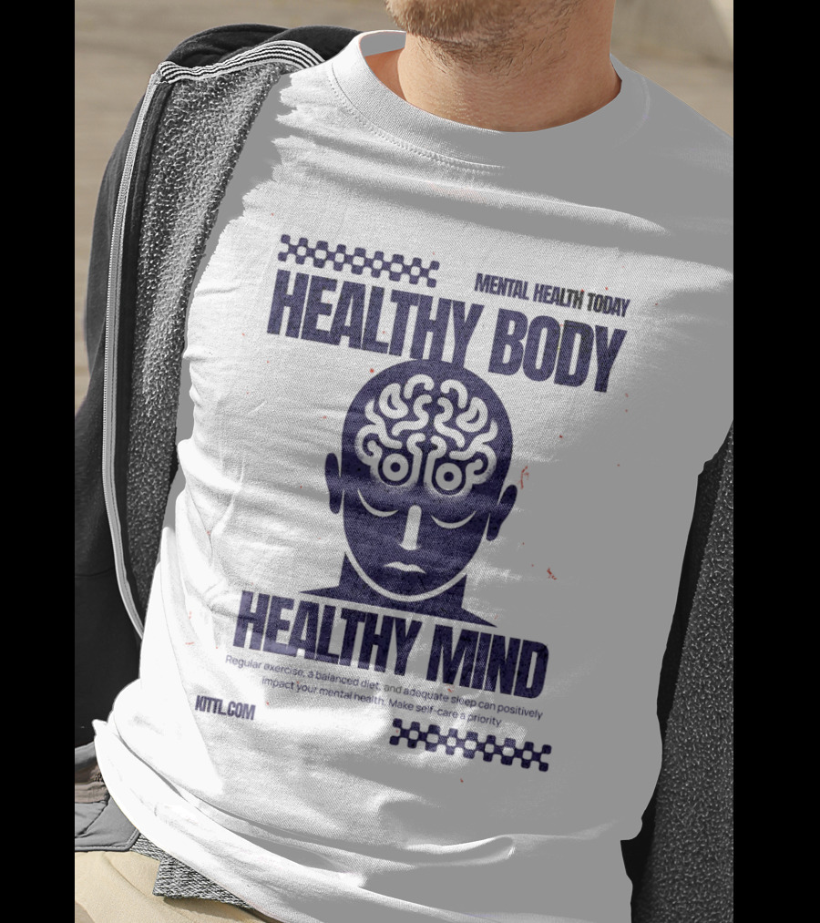 Healthy Body Healthy Mind Vintage Mental Health Today T-Shirt