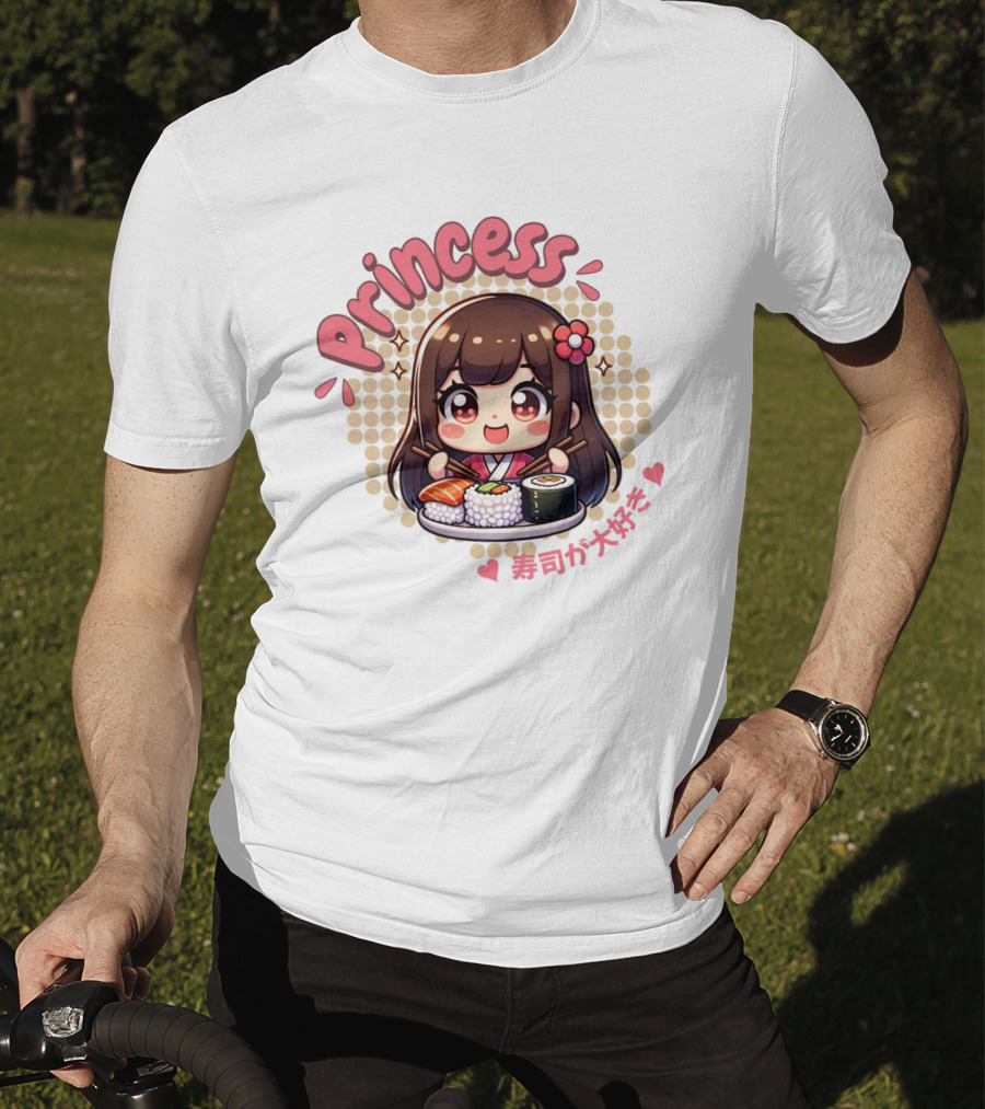 Princess Sushi Japanese Girl Cute T-Shirt