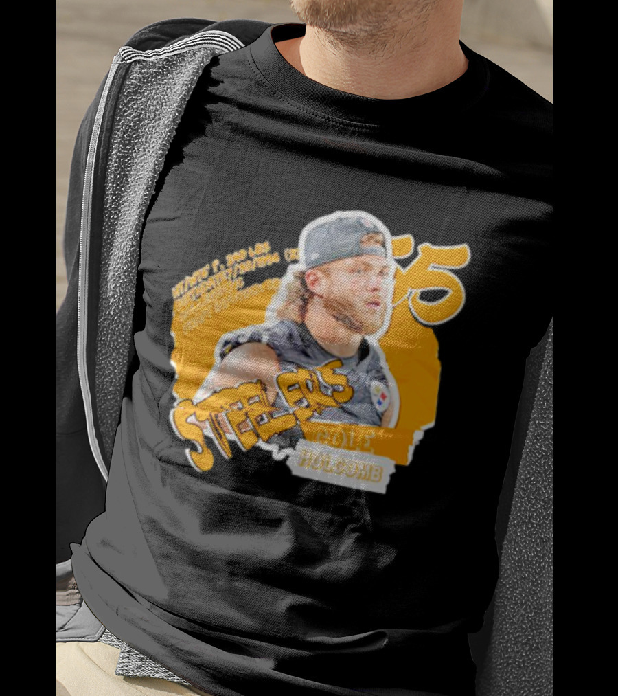 Steelers Football Cole Holcomb 55 Weight 240 Lbs Height 6'1 T-Shirt