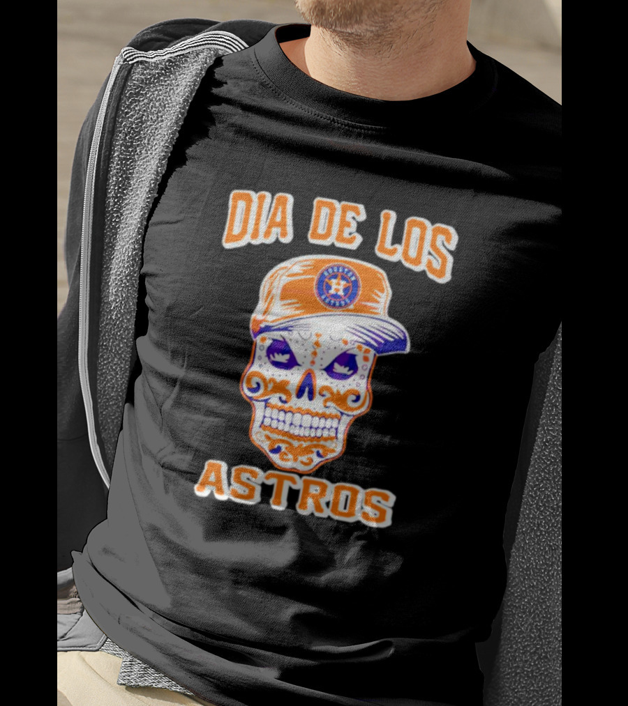 Dia De Los Astros Houston Sugar Skull T-Shirt