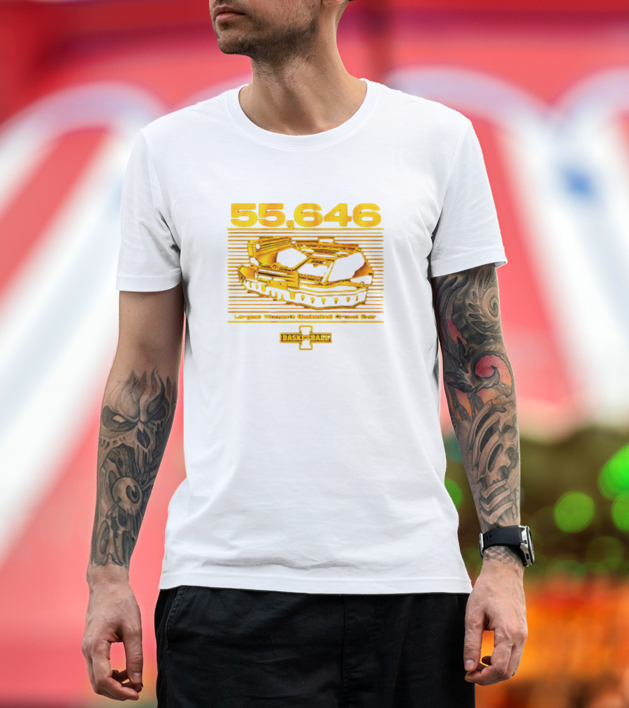 55,646 Largest Women's Basketball Crowd Ever Iowa Basketball Kinnick T-Shirt
