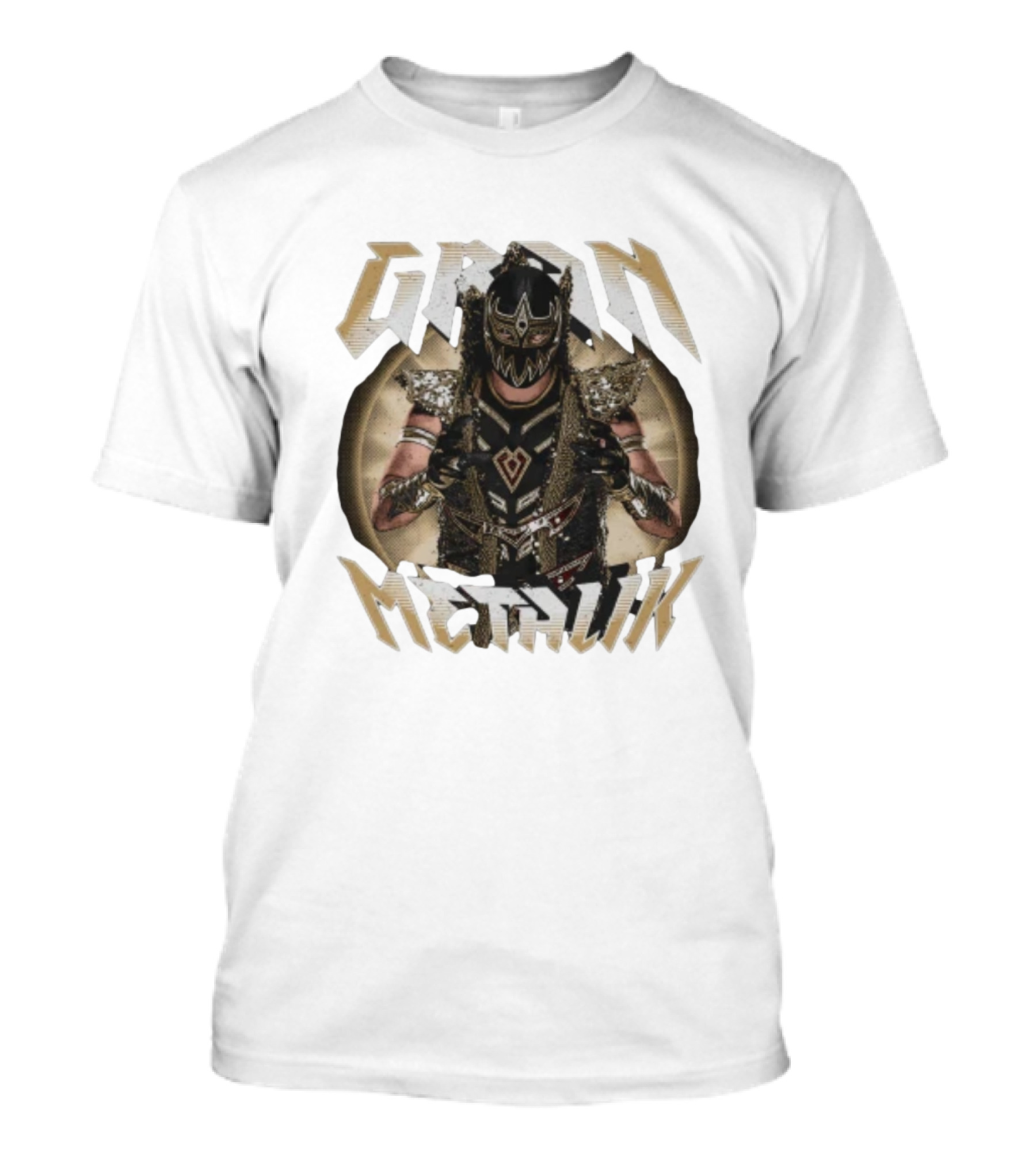 Gran Metalik Wrestling Masked Warrior Pose T-Shirt