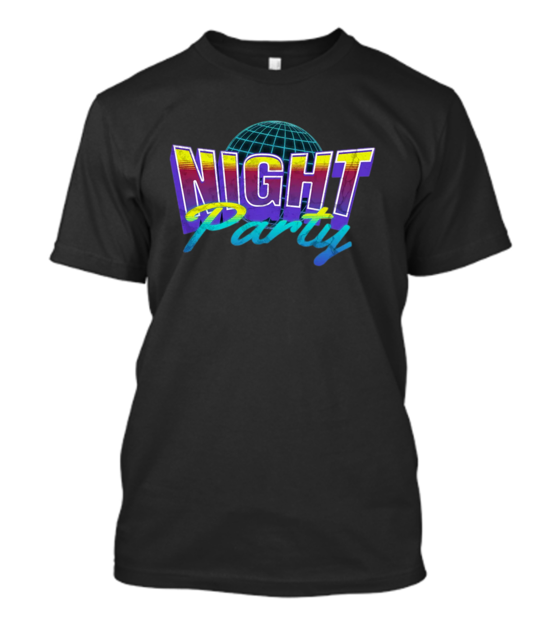 NIGHT Party Disco Ball Retro T-Shirt