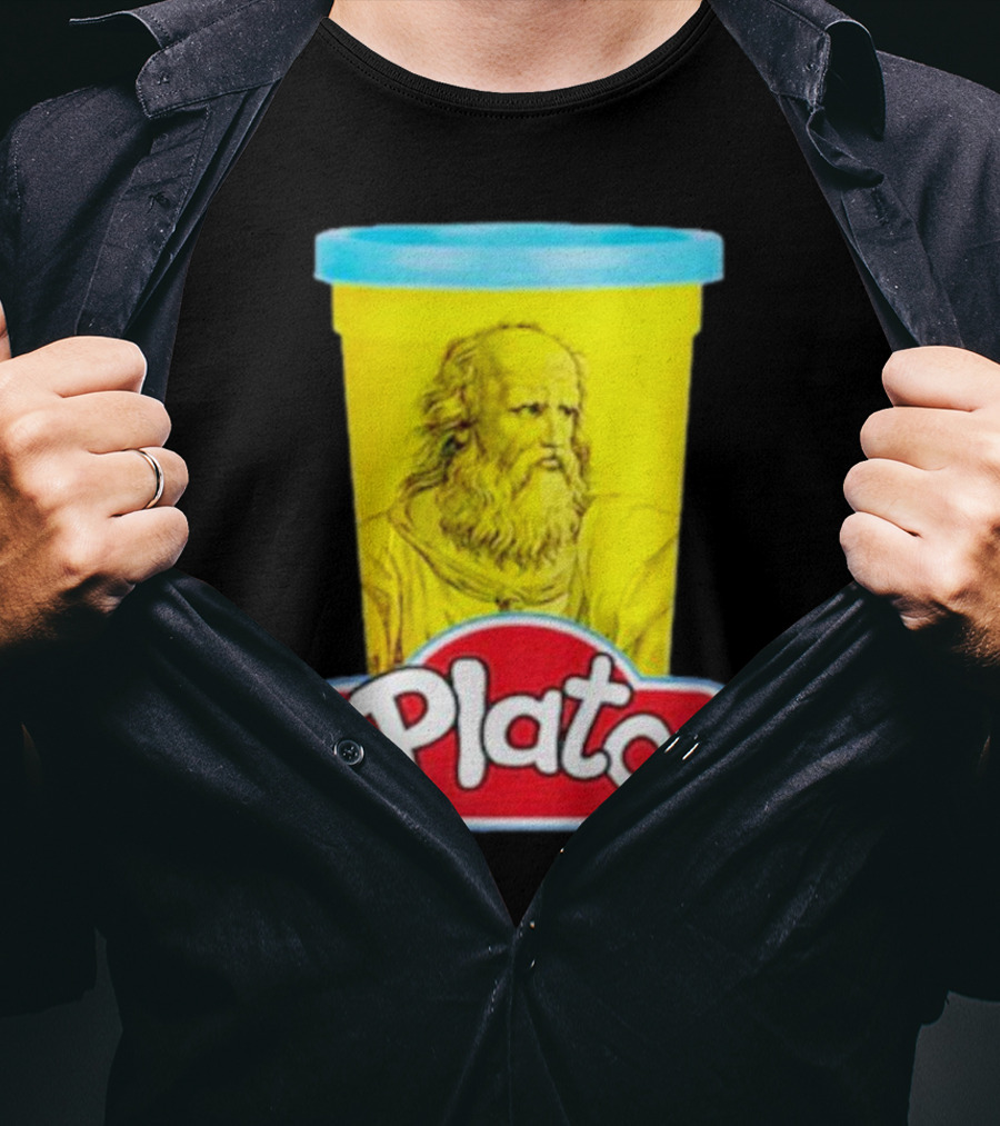 Plato Philosopher Meets Play Doh Parody Mashup T-Shirt