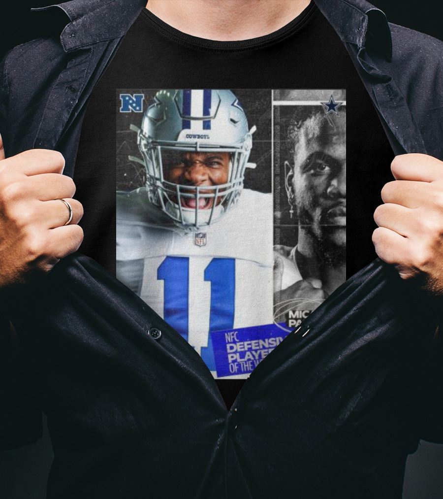 Dallas Cowboys 11 Micah Parsons NFC Defensive Player Of The Week T-Shirt