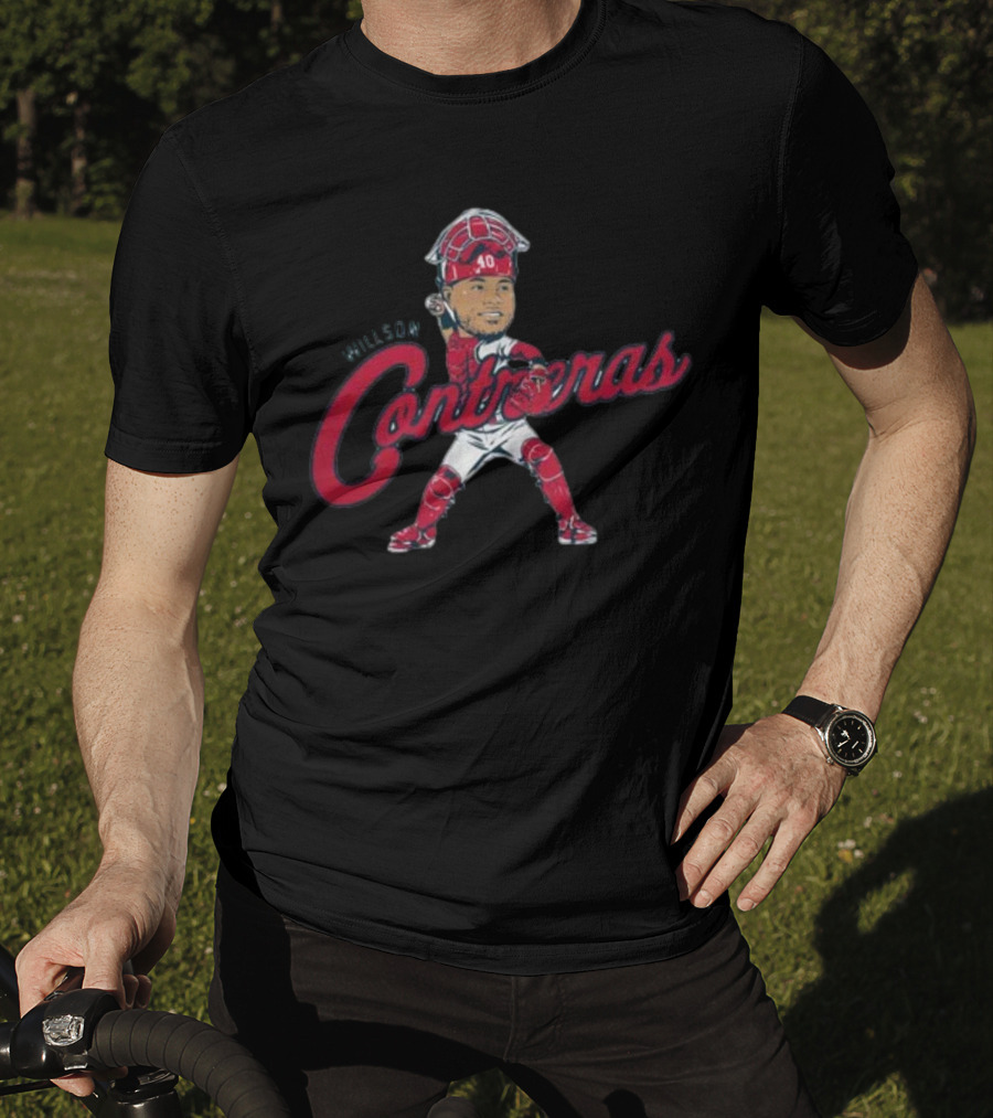 Willson Contreras Catcher Caricature 40 T-Shirt
