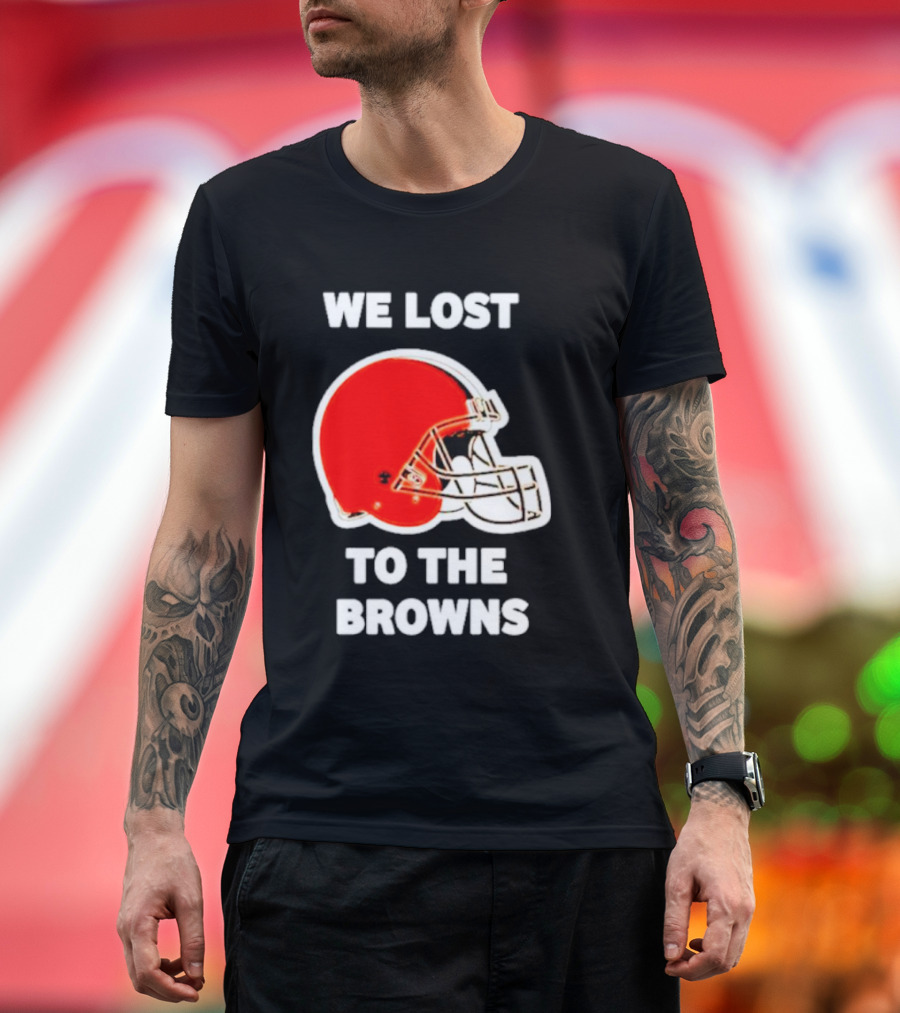 George Kittle We Lost to the Browns Football Helmet T-Shirt