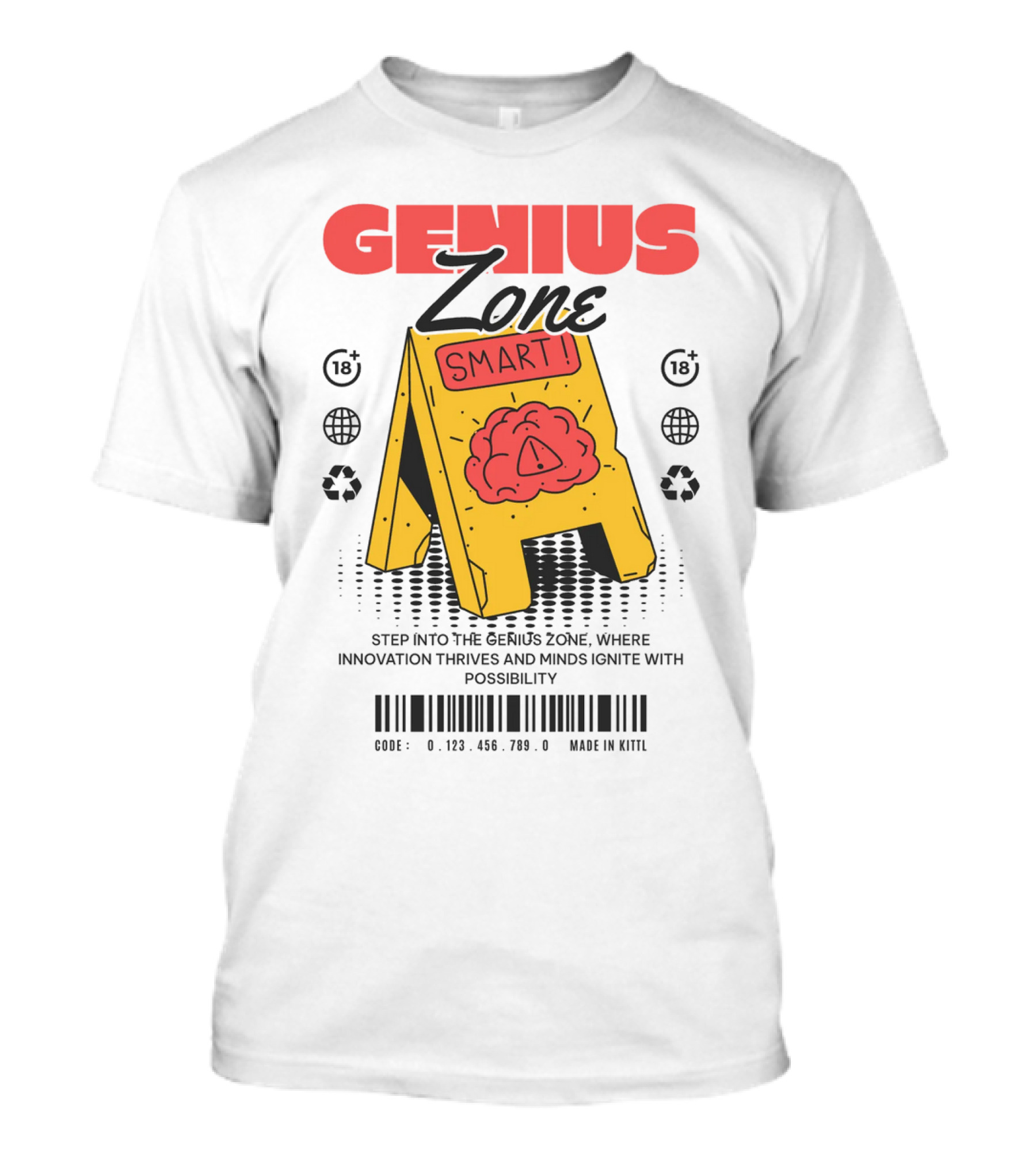 Genius Zone Smart Brain Sign T-Shirt