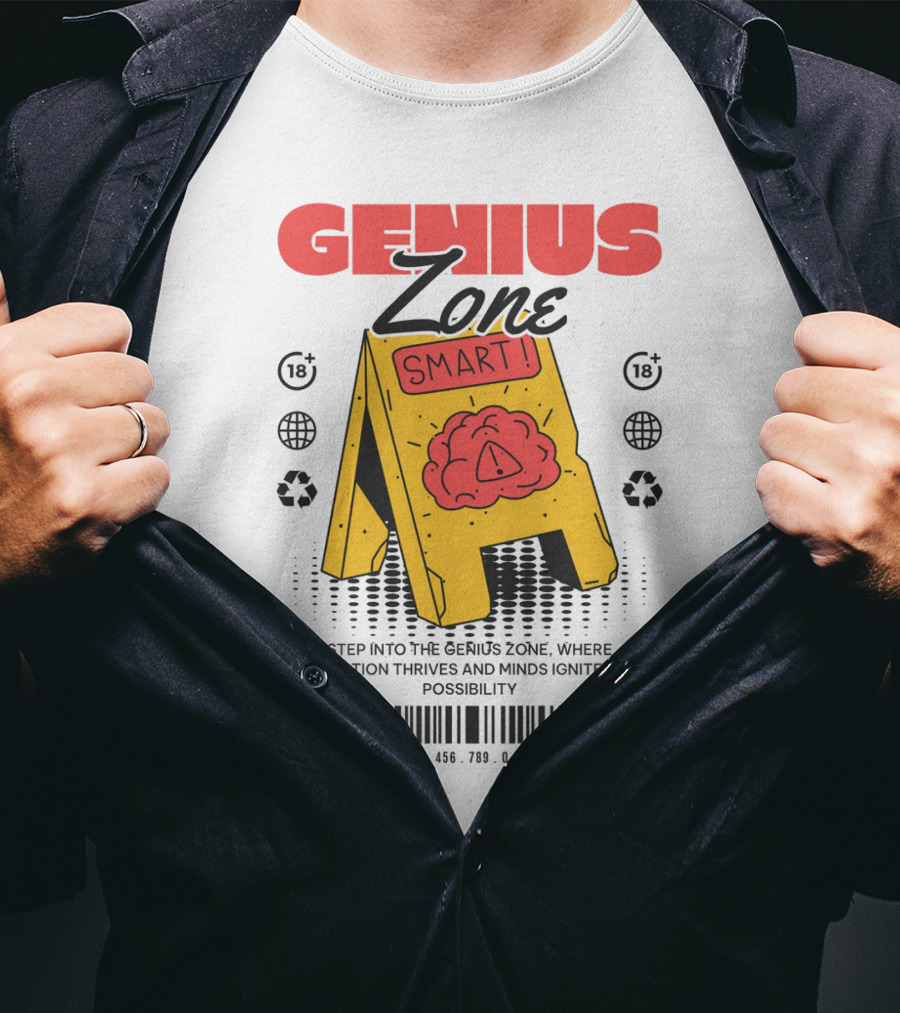 Genius Zone Smart Brain Sign T-Shirt