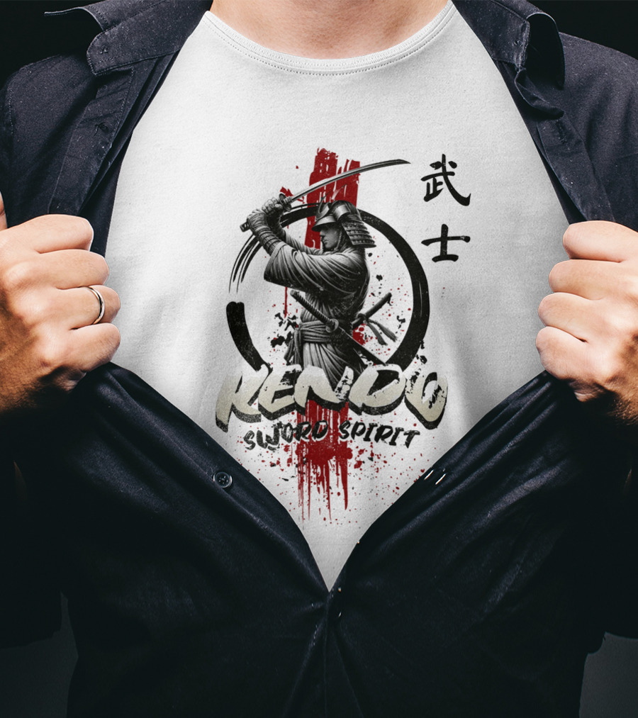 Kendo Sword Spirit Bushido Warrior T-Shirt