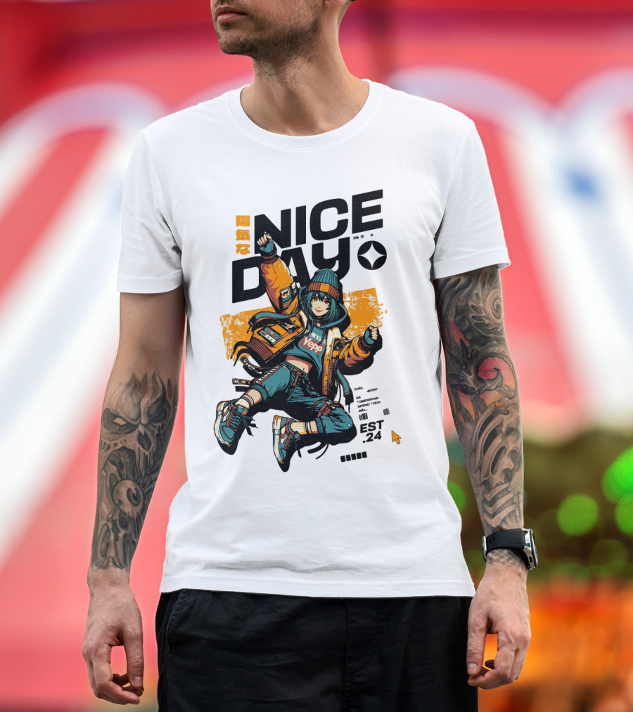 Nice Day Yepp Est 24 Vintage Urban T-Shirt