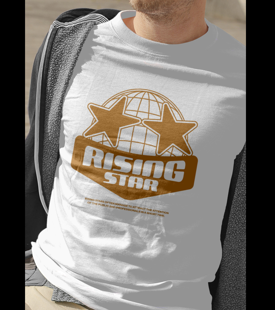 Supalonely Rising Star Two Stars Globe T-Shirt