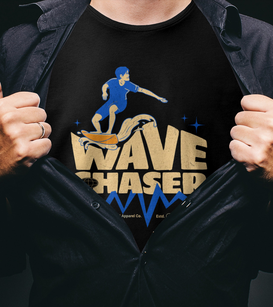 Wave Chaser Kittl Apparel Co. Estd. 1992 T-Shirt