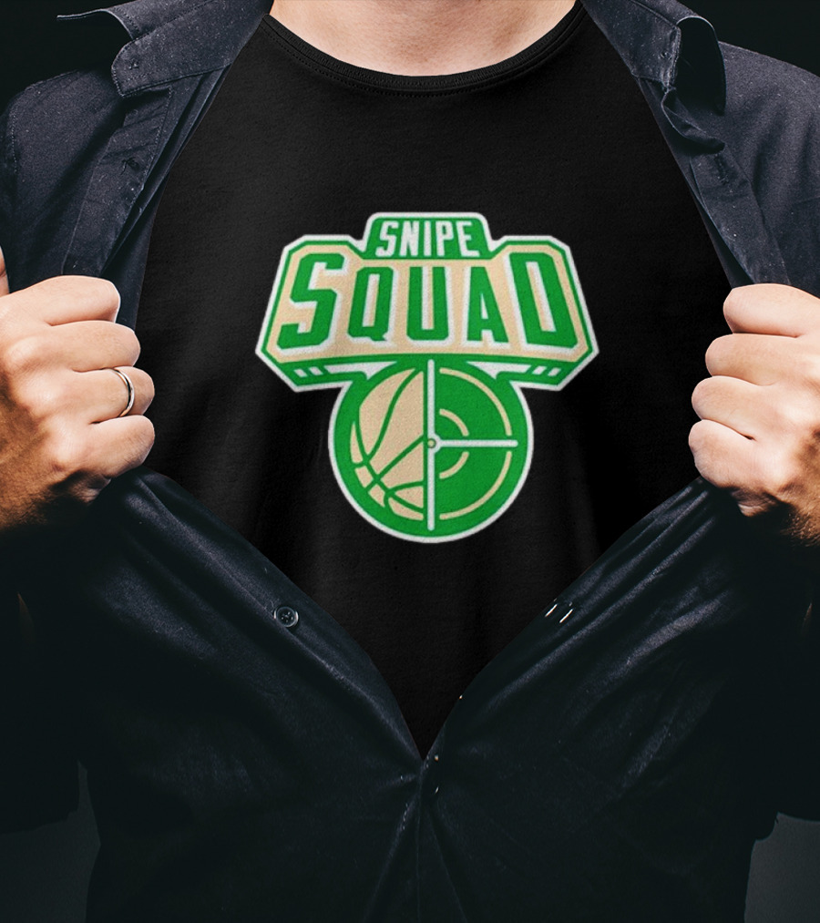 Milwaukee Bucks Snipe Squad Basketball Target Green T-Shirt